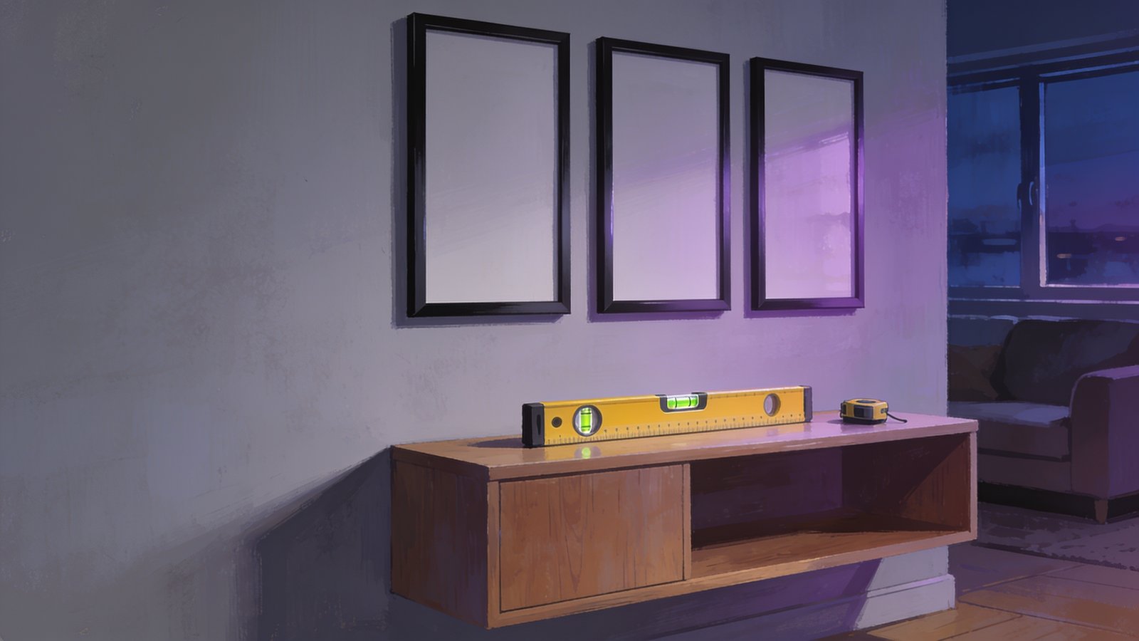 Composer un mur de 3 posters : espacements et alignements
