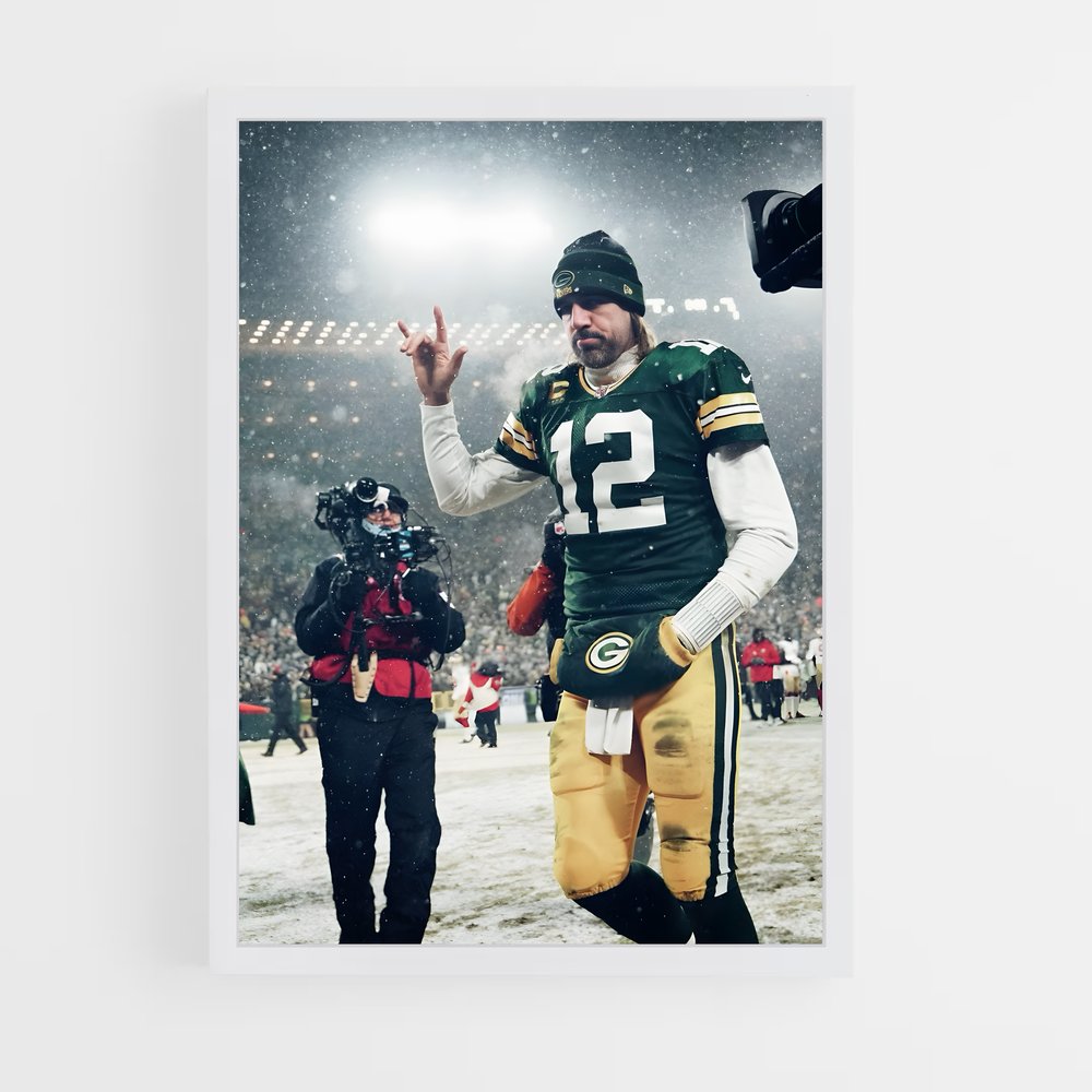 Poster Cool Aaron Rodgers – affiche Football US (vue 3)