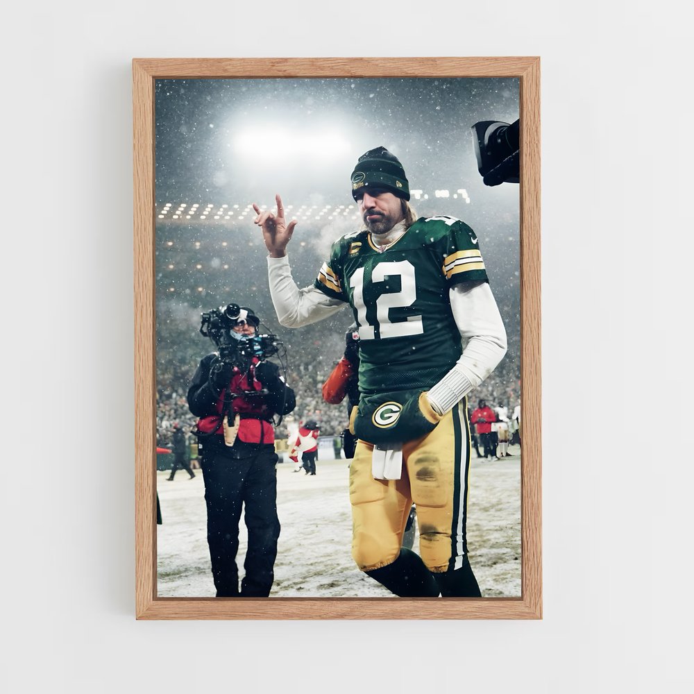 Poster Cool Aaron Rodgers – affiche Football US (vue 4)