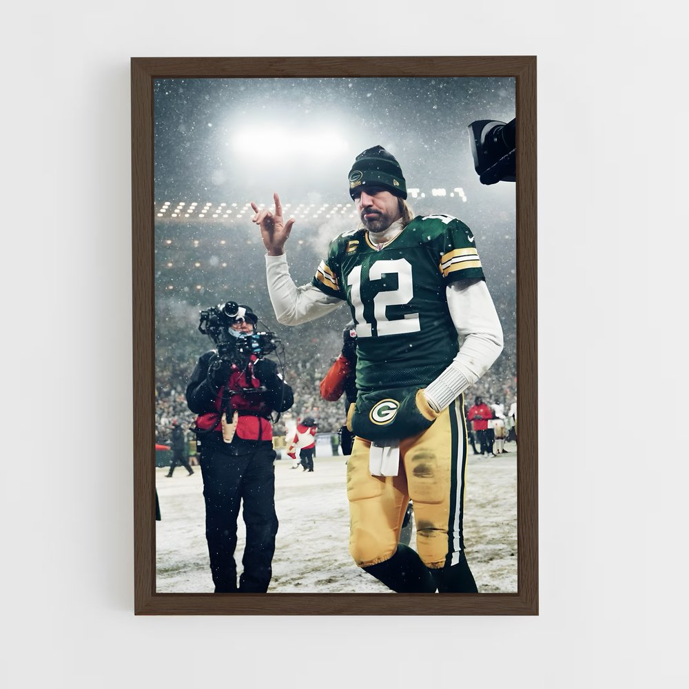 Poster Cool Aaron Rodgers – affiche Football US (vue 5)