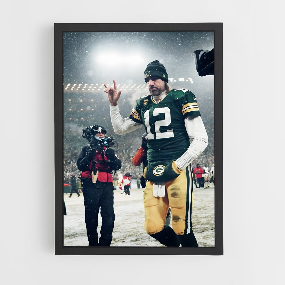Poster Cool Aaron Rodgers – affiche Football US (vue 2)