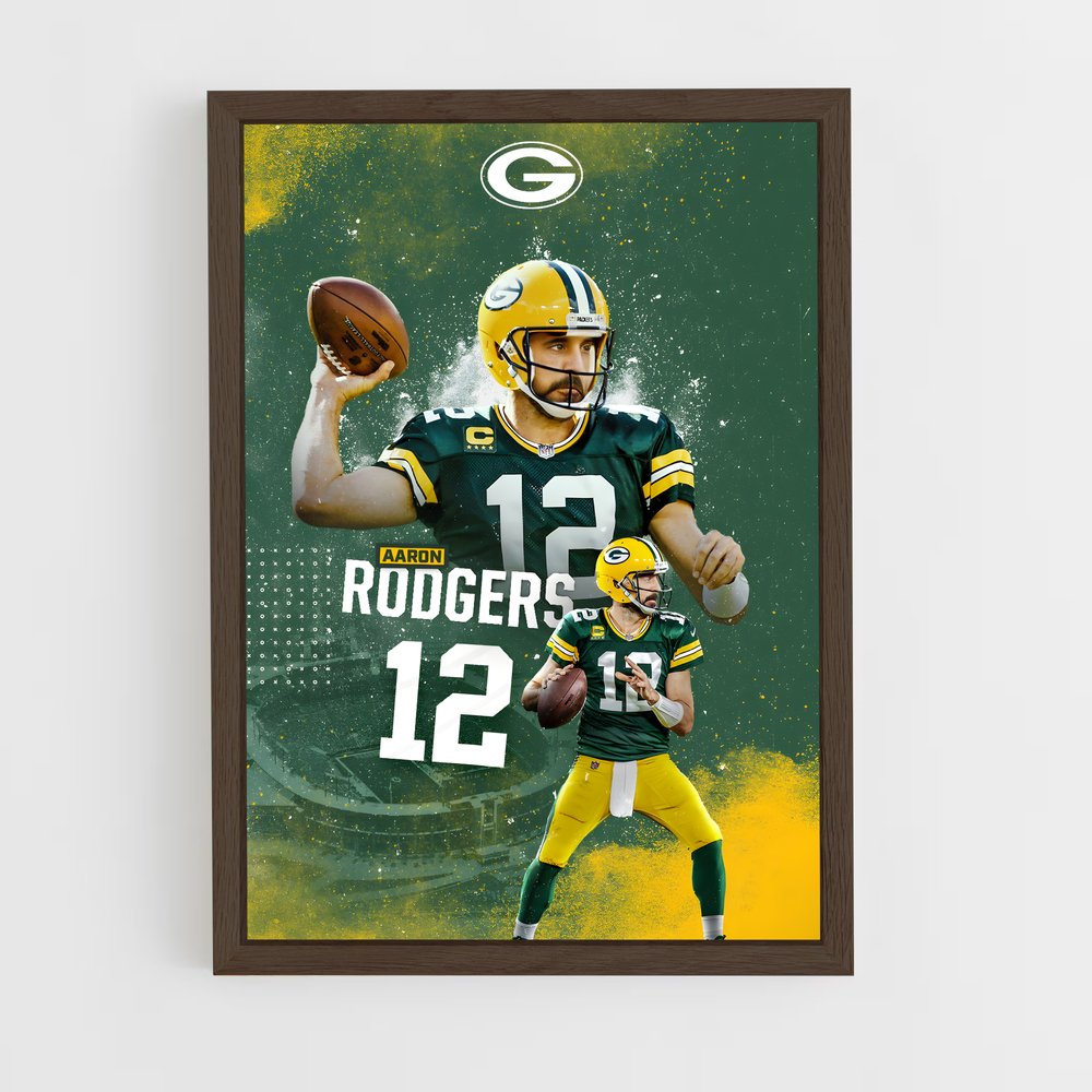 Poster Aaron Rodgers Tir – affiche Football US (vue 5)