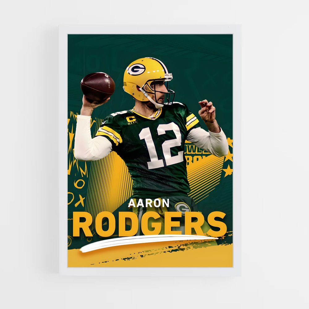 Poster Foot US Rodgers – affiche Football US (vue 3)