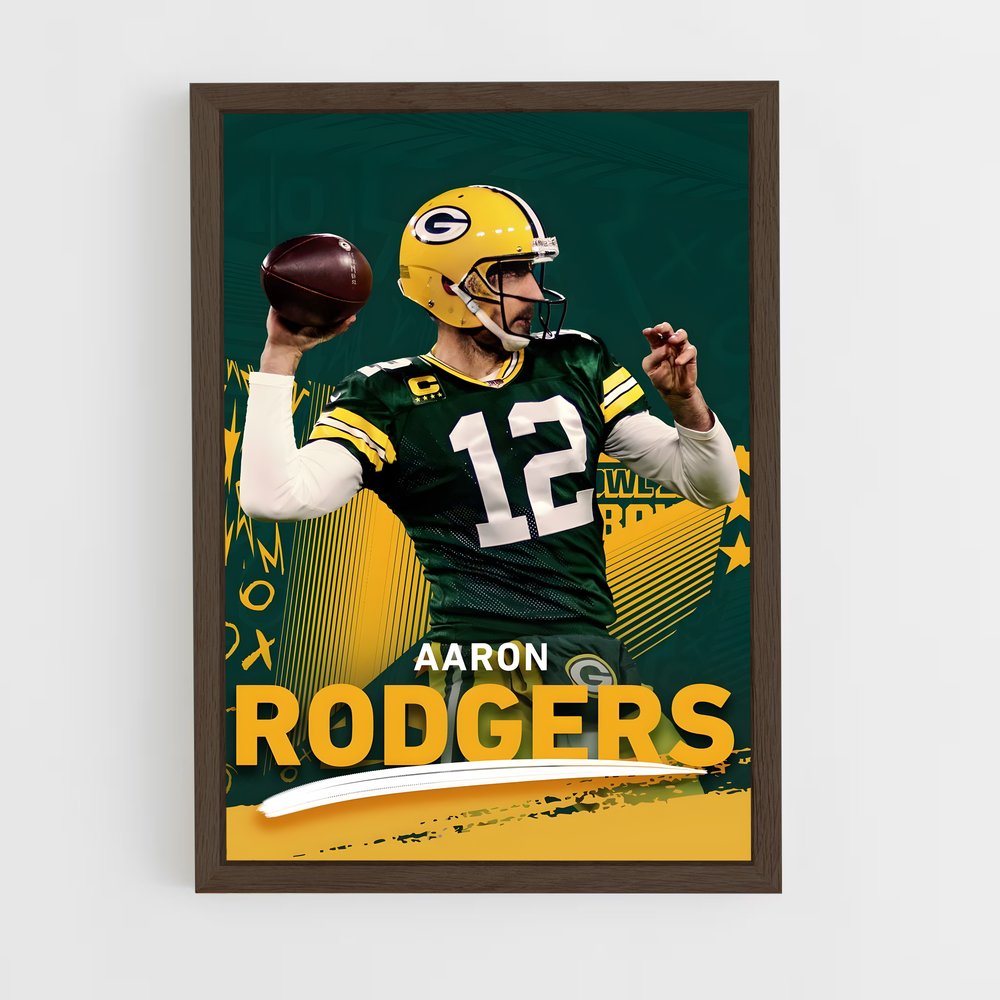 Poster Foot US Rodgers – affiche Football US (vue 5)
