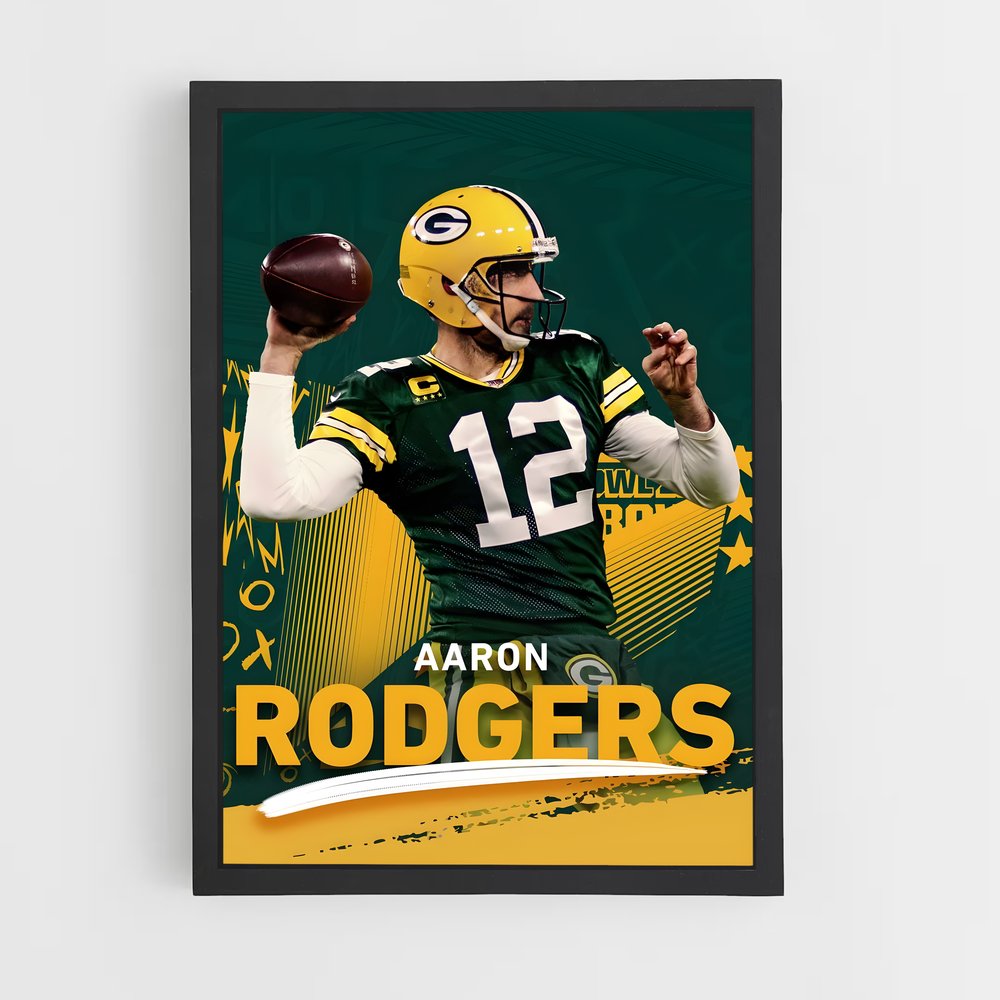 Poster Foot US Rodgers – affiche Football US (vue 2)