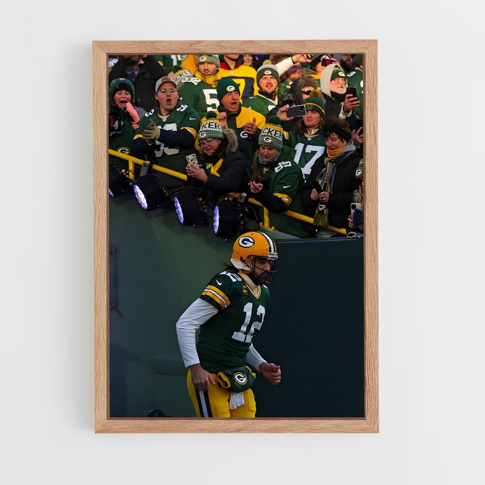 Poster Aaron Rodgers Supporters – affiche Football US (vue 4)