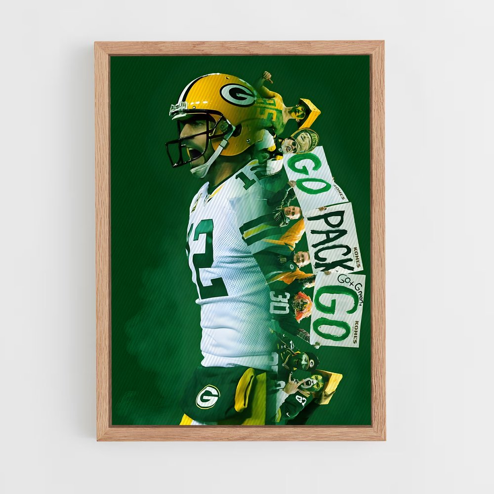 Poster Go Pack Go – affiche Football US (vue 4)