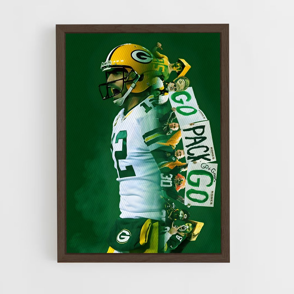 Poster Go Pack Go – affiche Football US (vue 5)
