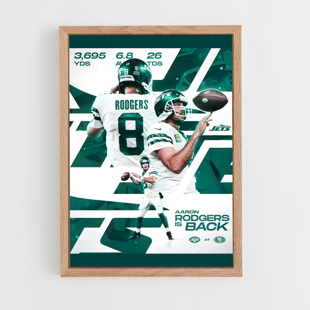 Poster Rodgers is Back – affiche Football US (vue 4)
