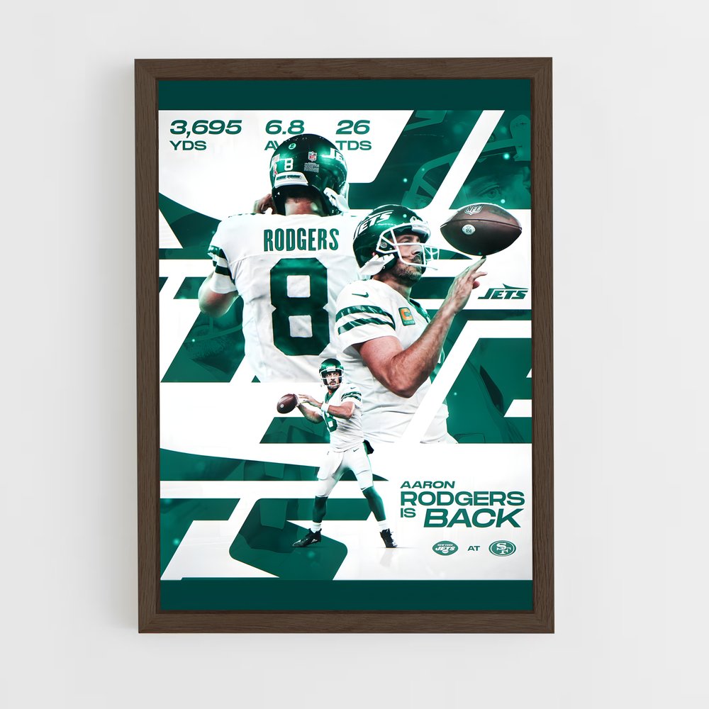 Poster Rodgers is Back – affiche Football US (vue 5)