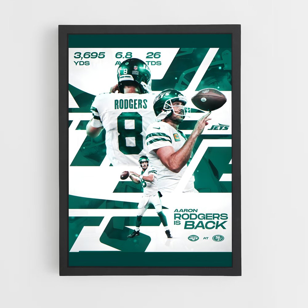 Poster Rodgers is Back – affiche Football US (vue 2)