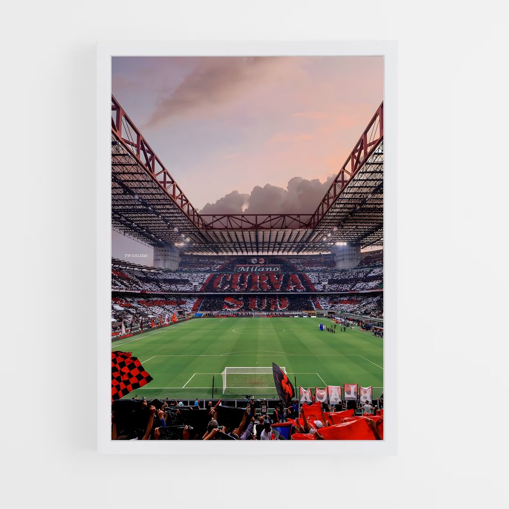 Poster Milan AC Stade – affiche Football (vue 3)