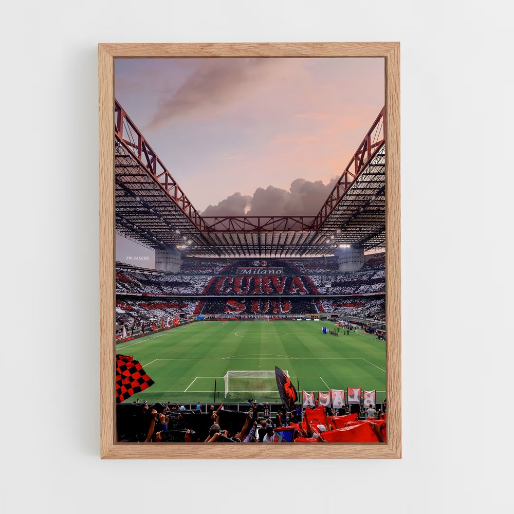 Poster Milan AC Stade – affiche Football (vue 4)