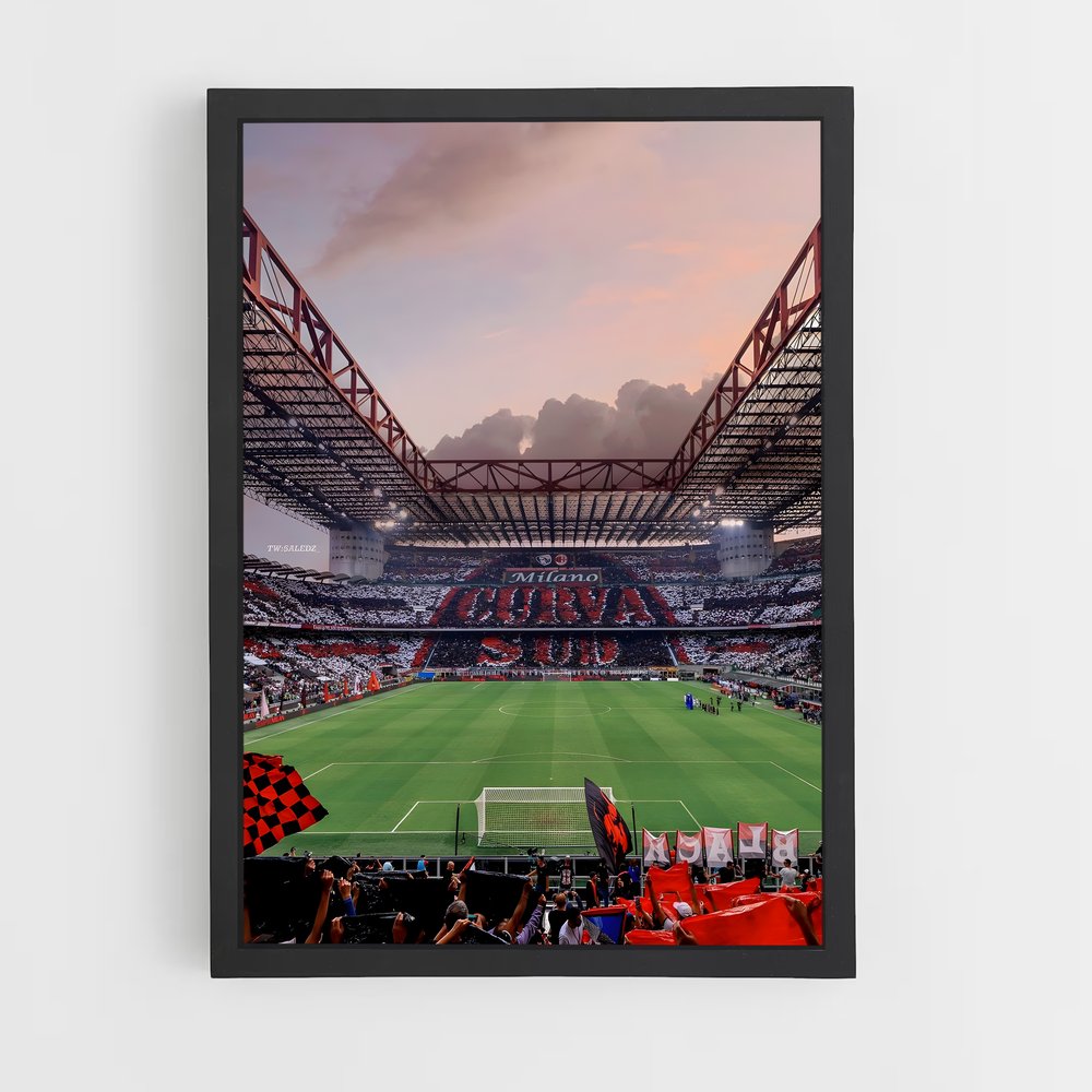 Poster Milan AC Stade – affiche Football (vue 2)