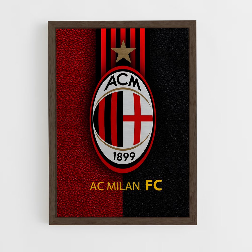 Poster Logo Milan AC – affiche Football (vue 5)