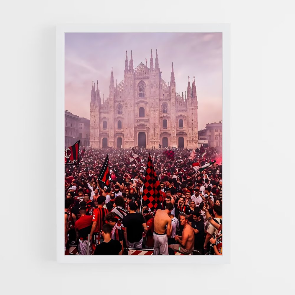 Poster Cathédrale Milan AC – affiche Football (vue 3)