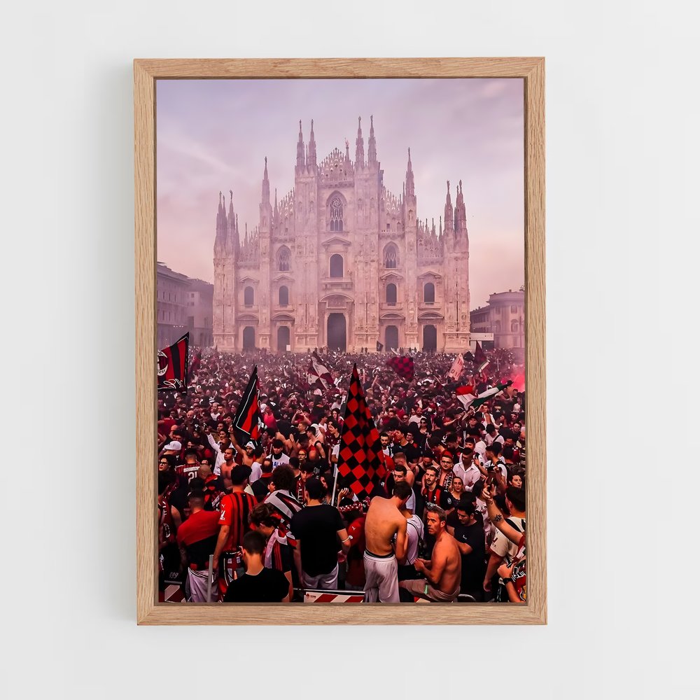 Poster Cathédrale Milan AC – affiche Football (vue 4)