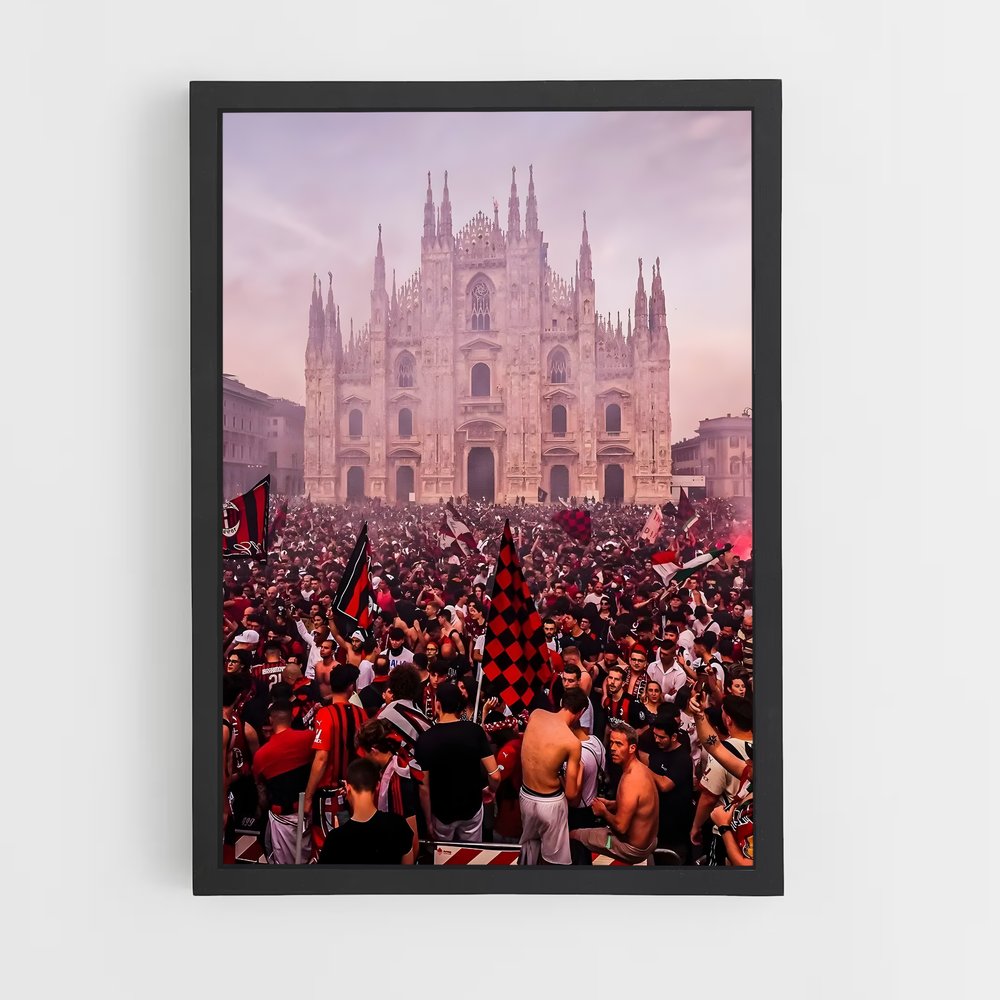 Poster Cathédrale Milan AC – affiche Football (vue 2)