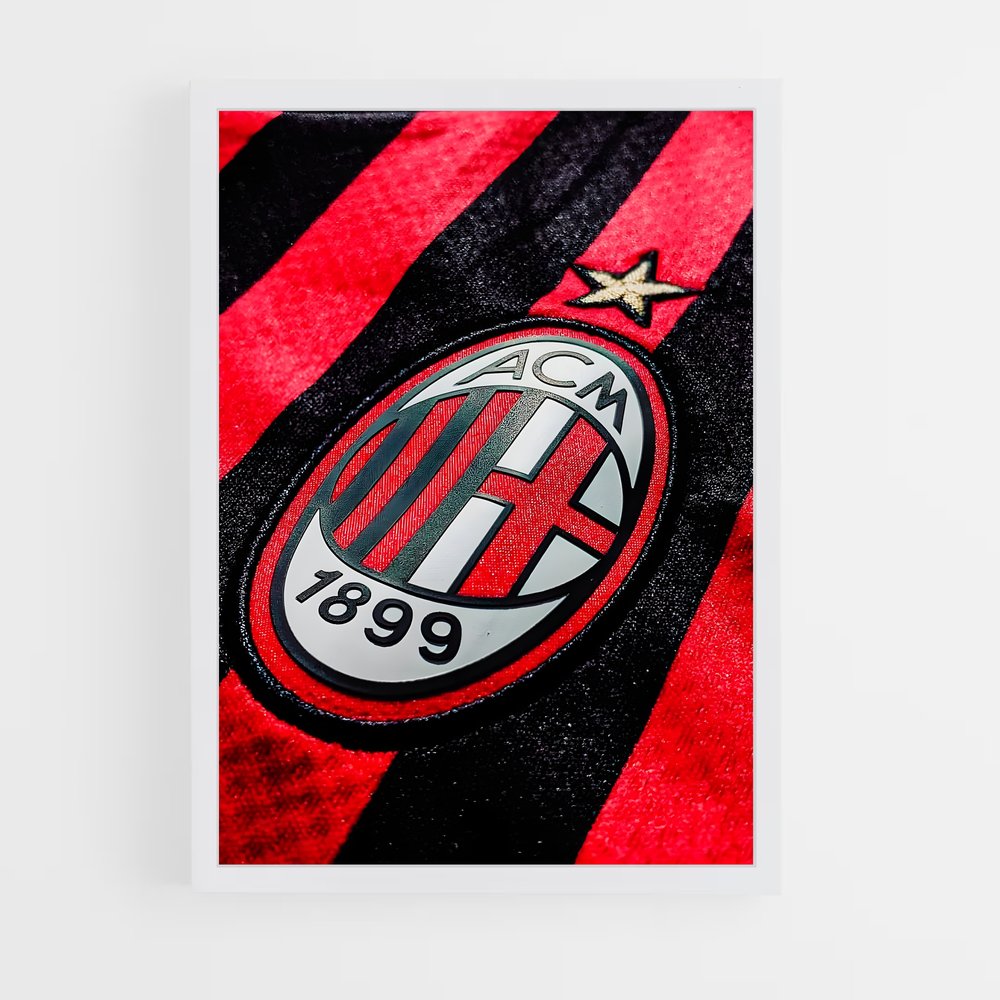 Poster Milan AC Maillot – affiche Football (vue 3)