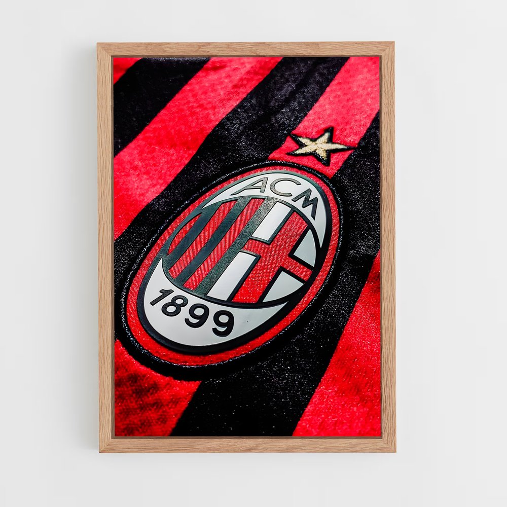 Poster Milan AC Maillot – affiche Football (vue 4)