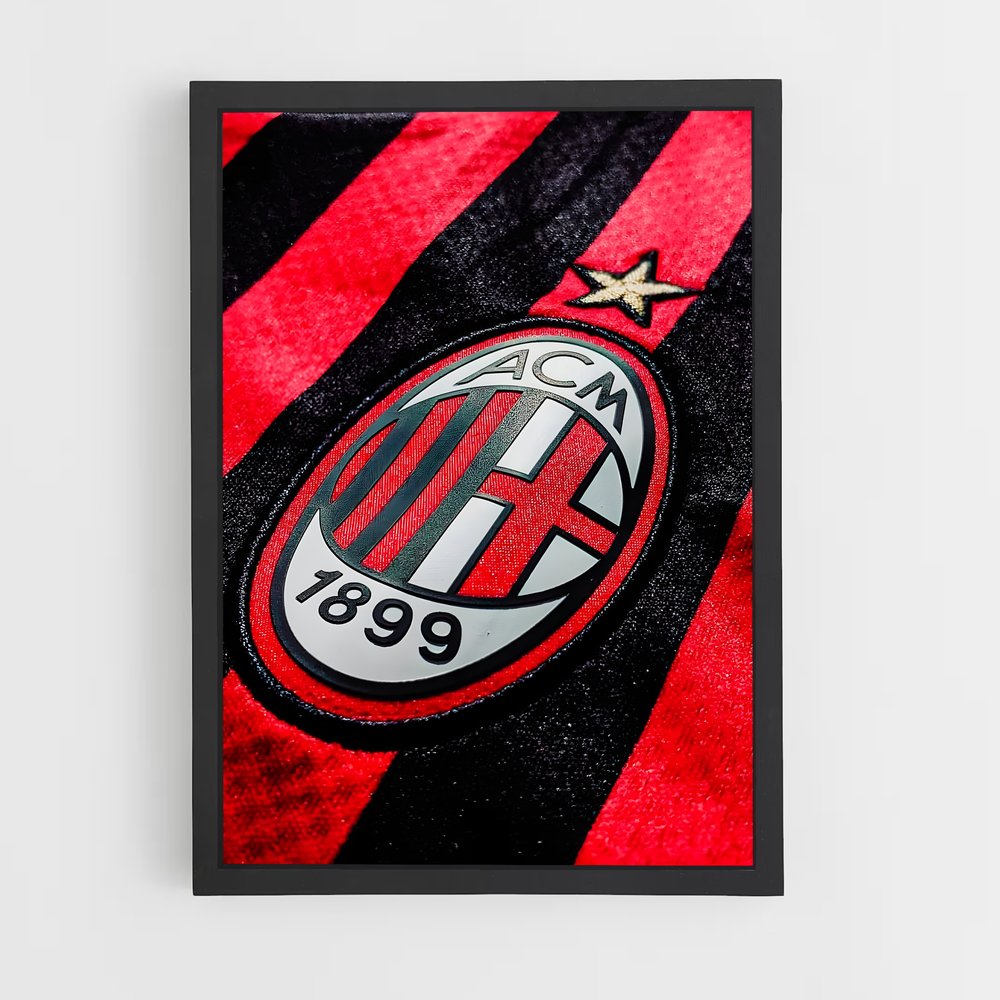 Poster Milan AC Maillot – affiche Football (vue 2)