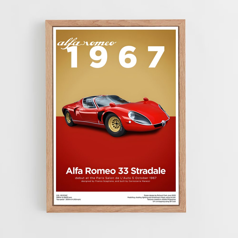 Poster Alfa Romeo 1967 (vue 4)