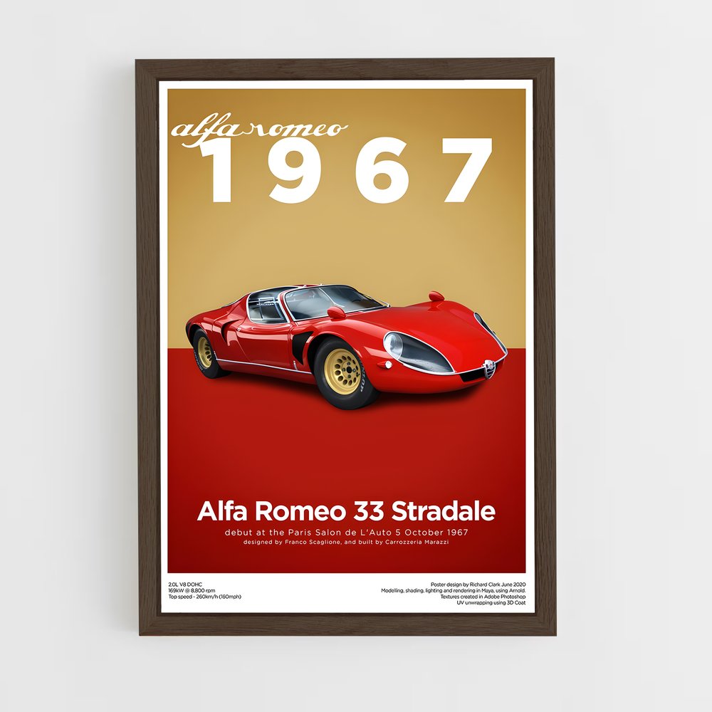 Poster Alfa Romeo 1967 (vue 5)