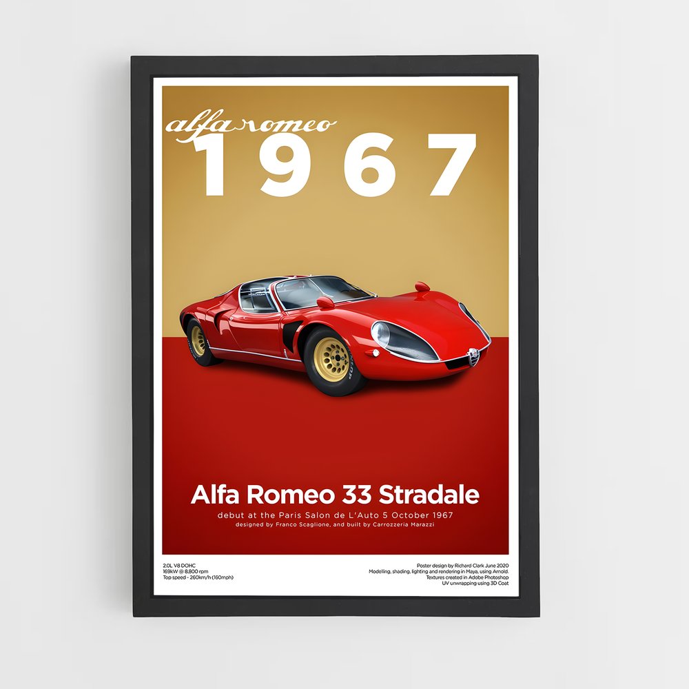 Poster Alfa Romeo 1967 (vue 2)