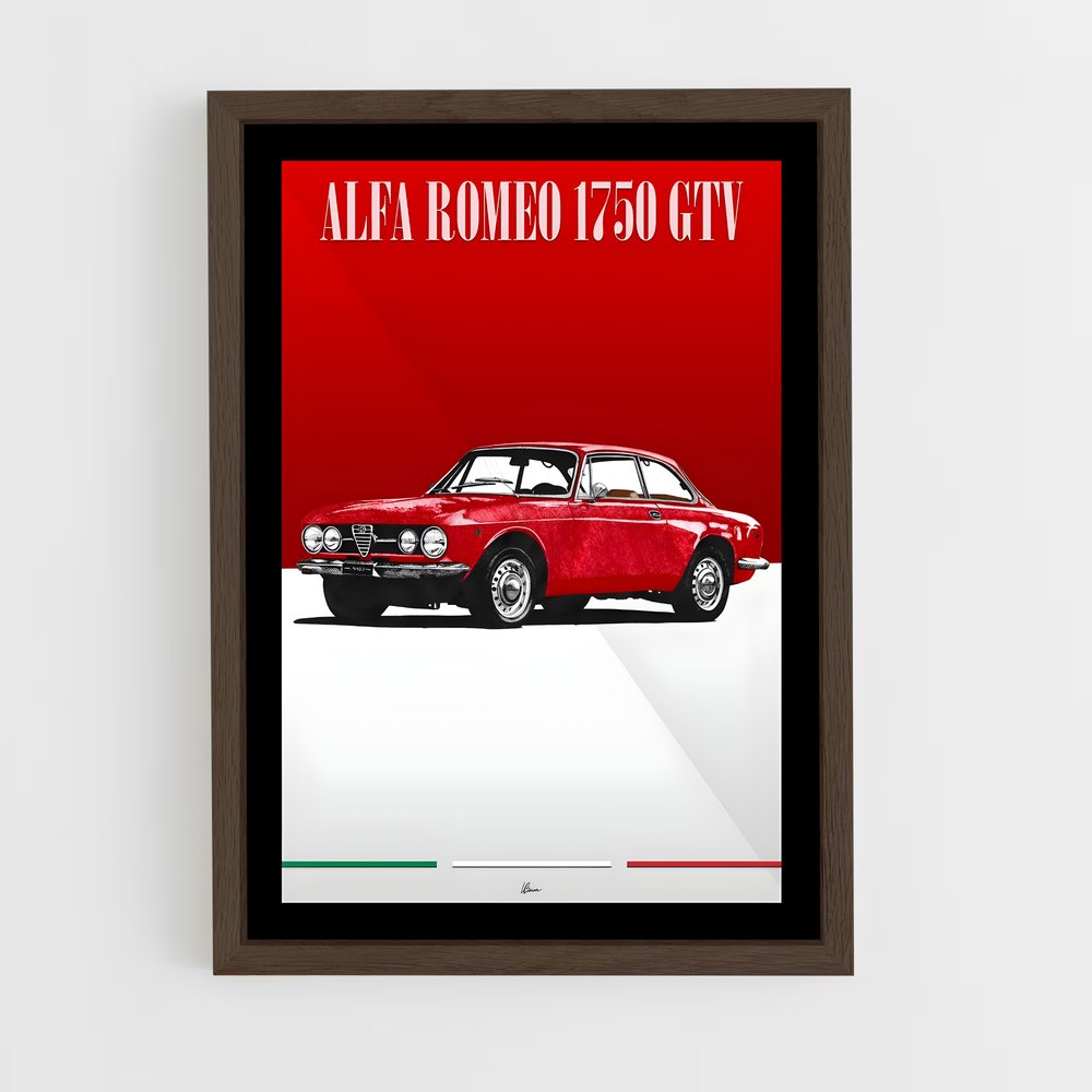 Poster Alfa Romeo Rouge (vue 5)