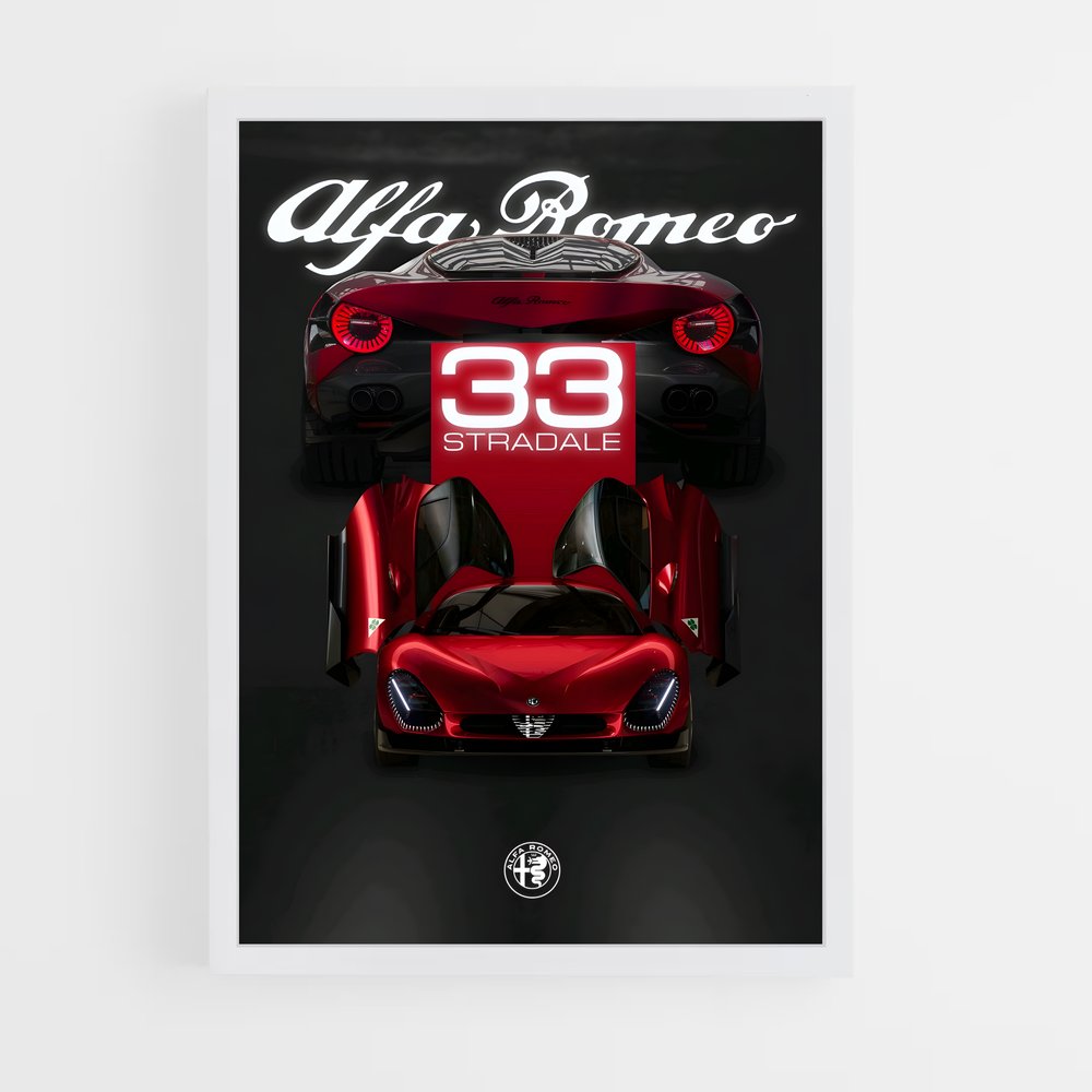 Poster Alfa Romeo 33 Stradale (vue 3)