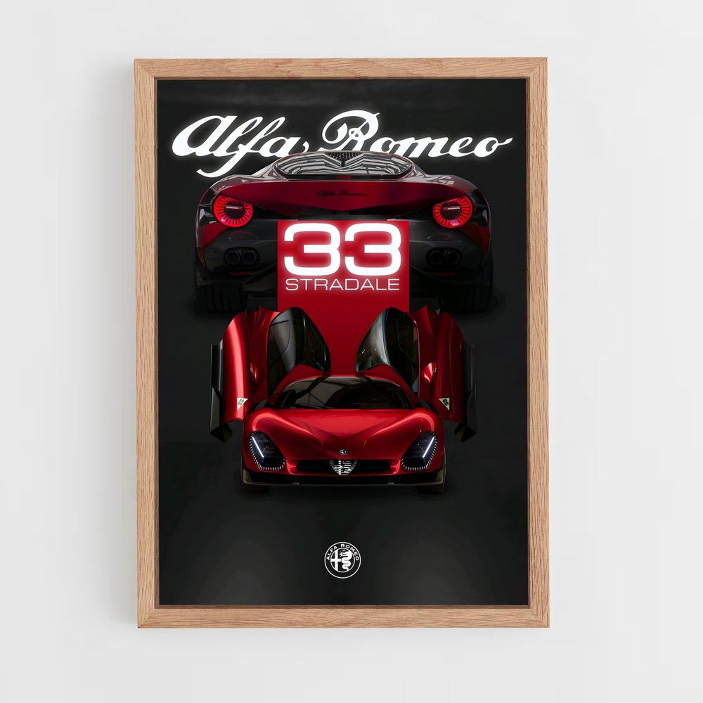 Poster Alfa Romeo 33 Stradale (vue 4)