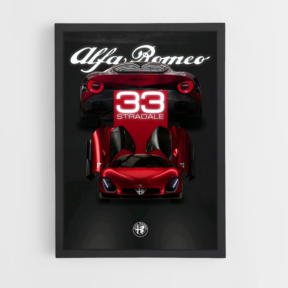 Poster Alfa Romeo 33 Stradale (vue 2)