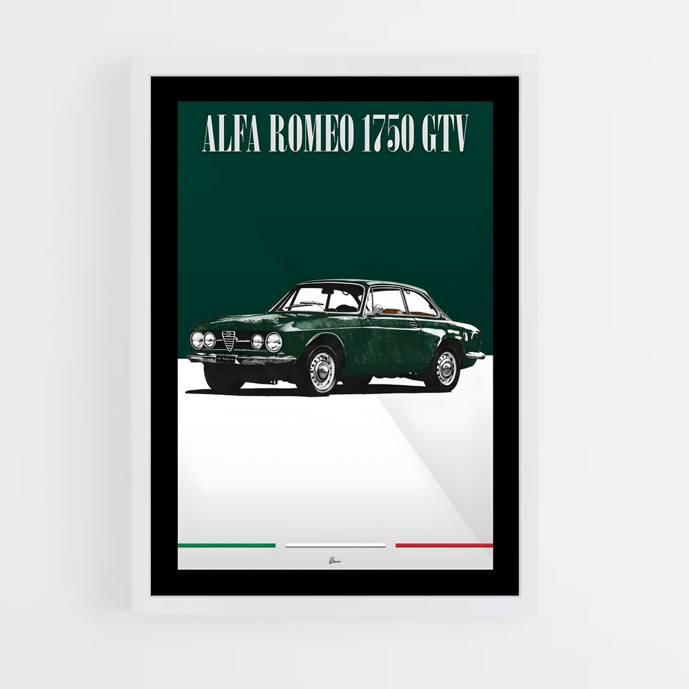 Poster Alfa Romeo Vert (vue 3)