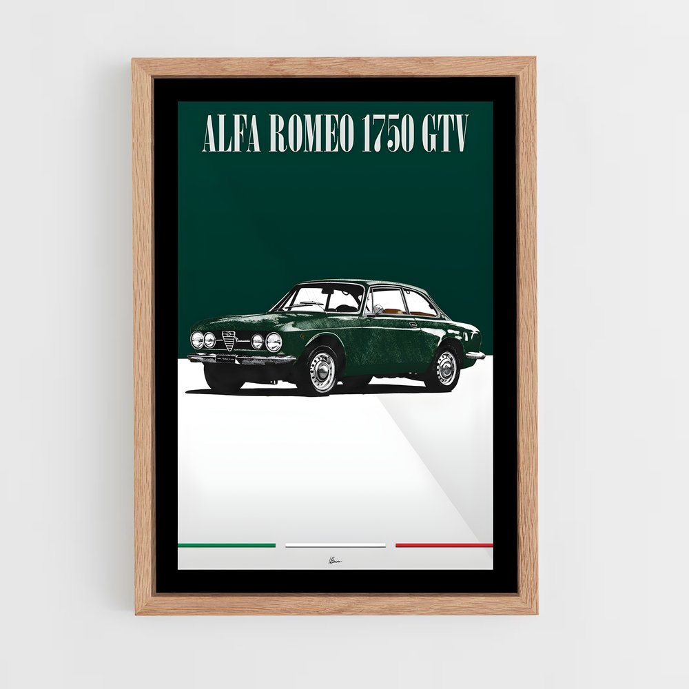 Poster Alfa Romeo Vert (vue 4)