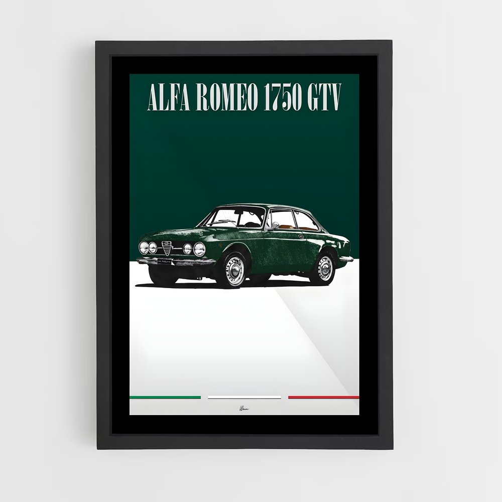 Poster Alfa Romeo Vert (vue 2)
