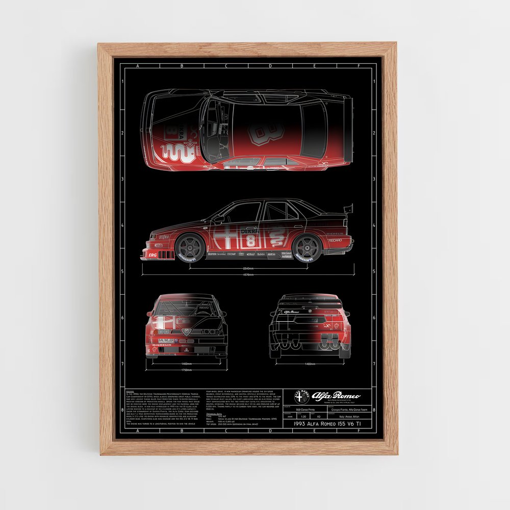 Poster Alfa Romeo 155 (vue 4)