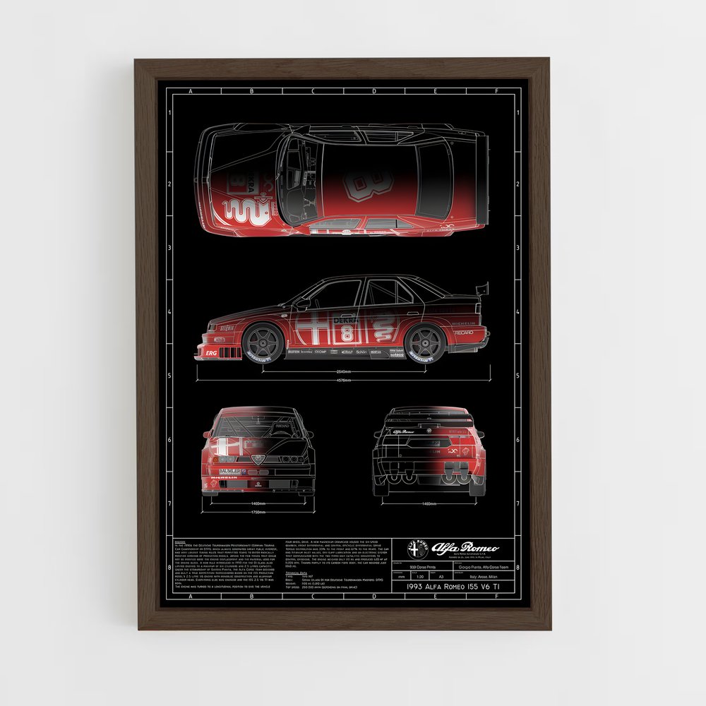 Poster Alfa Romeo 155 (vue 5)