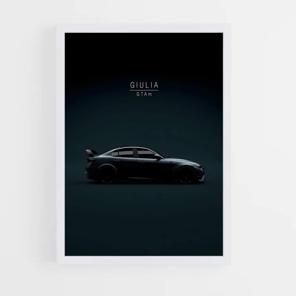Poster Alfa Romeo Giulia (vue 3)