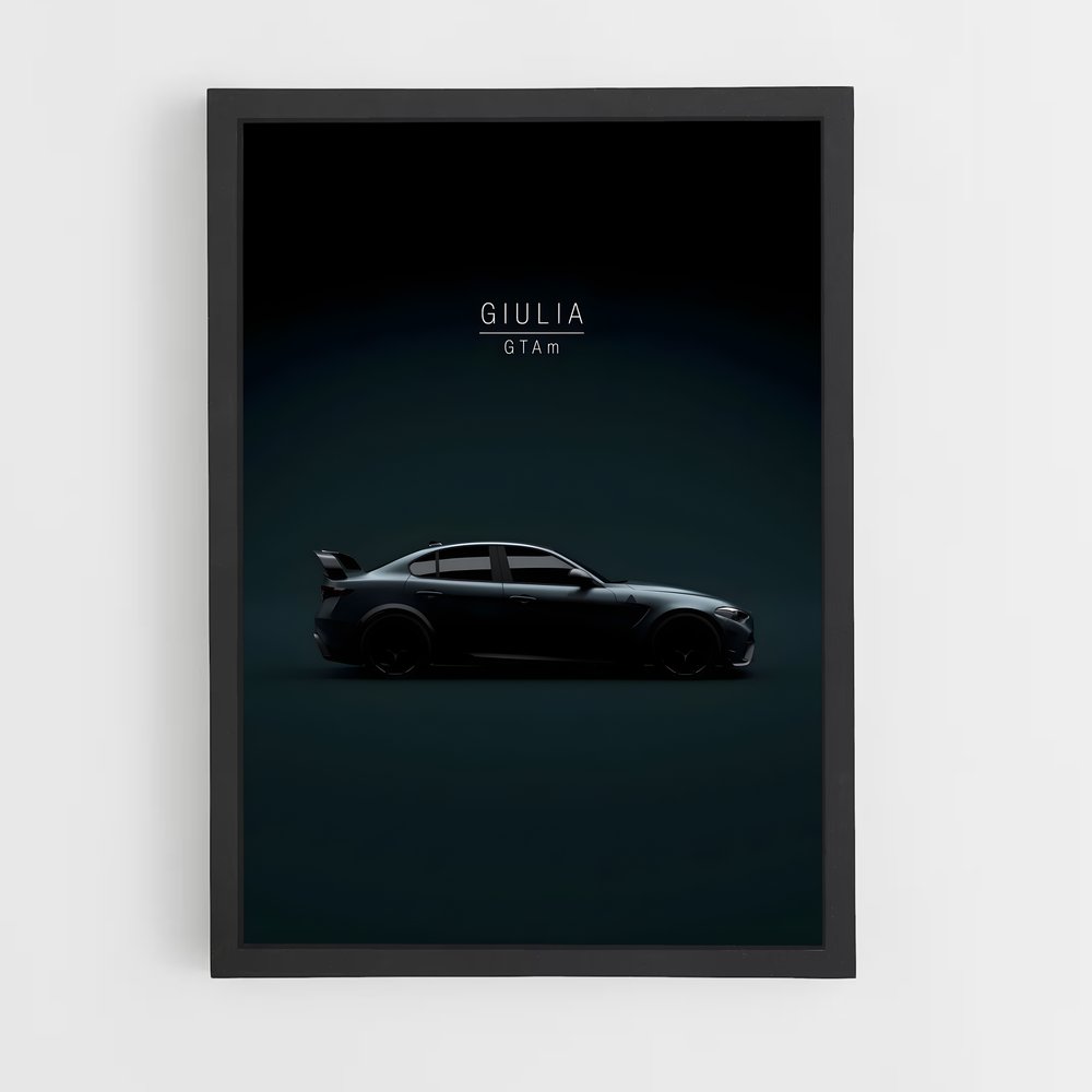 Poster Alfa Romeo Giulia (vue 2)