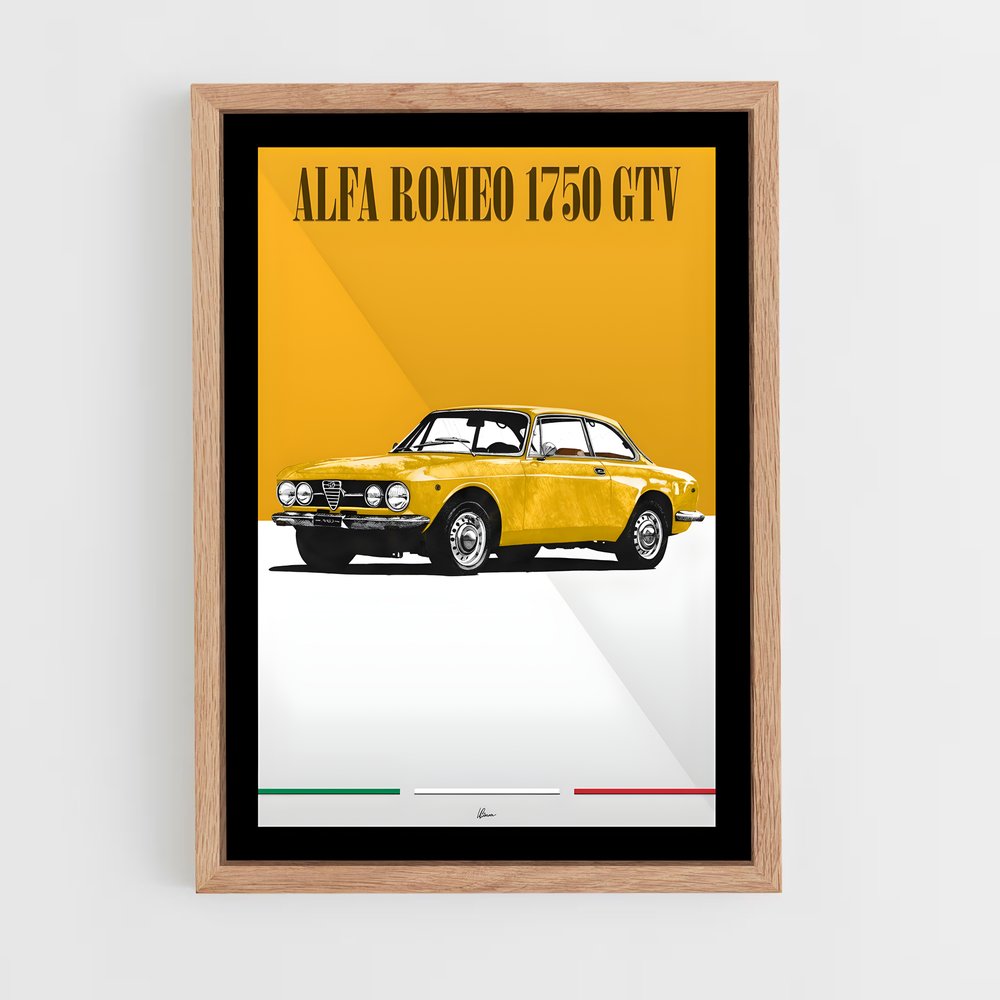 Poster Alfa Romeo Jaune (vue 4)