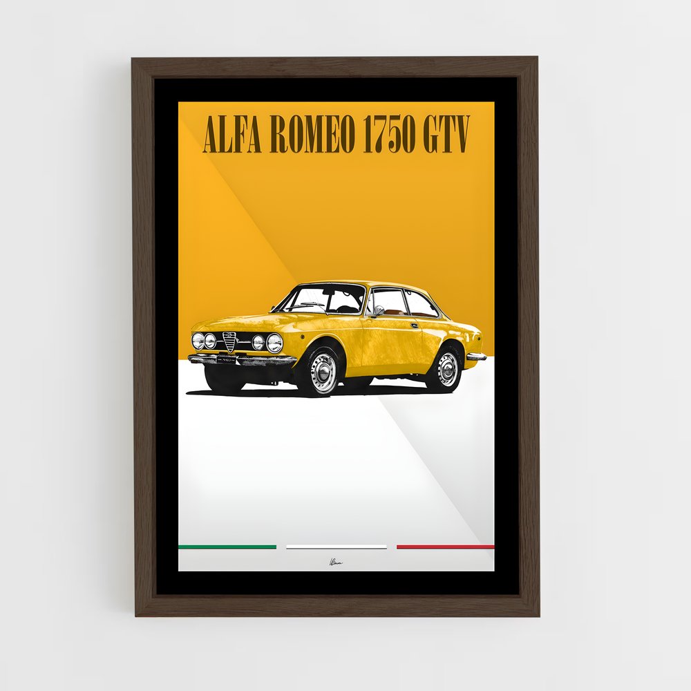 Poster Alfa Romeo Jaune (vue 5)