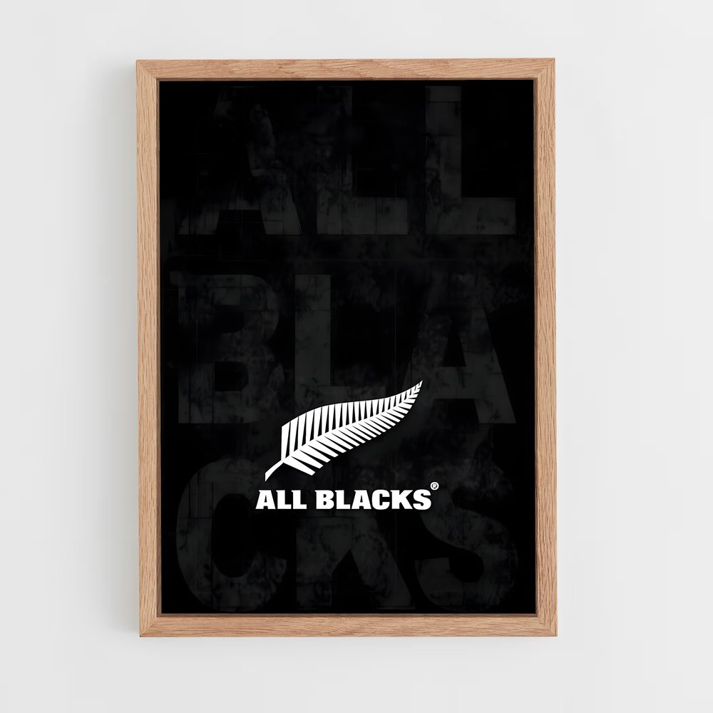 Poster All Blacks Logo – affiche Rugby (vue 4)