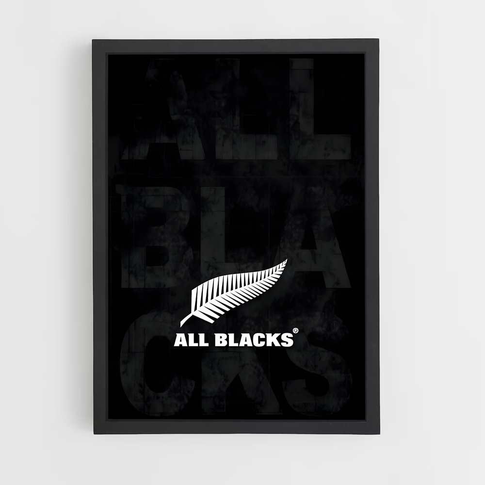 Poster All Blacks Logo – affiche Rugby (vue 2)