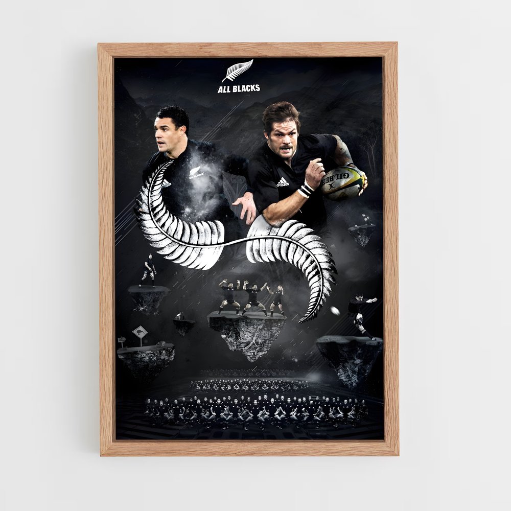 Poster All Blacks Haka – affiche Rugby (vue 4)