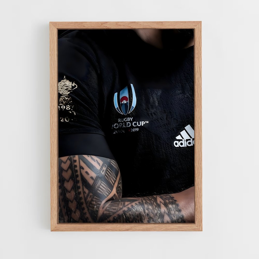 Poster Maillot All Blacks – affiche Rugby (vue 4)