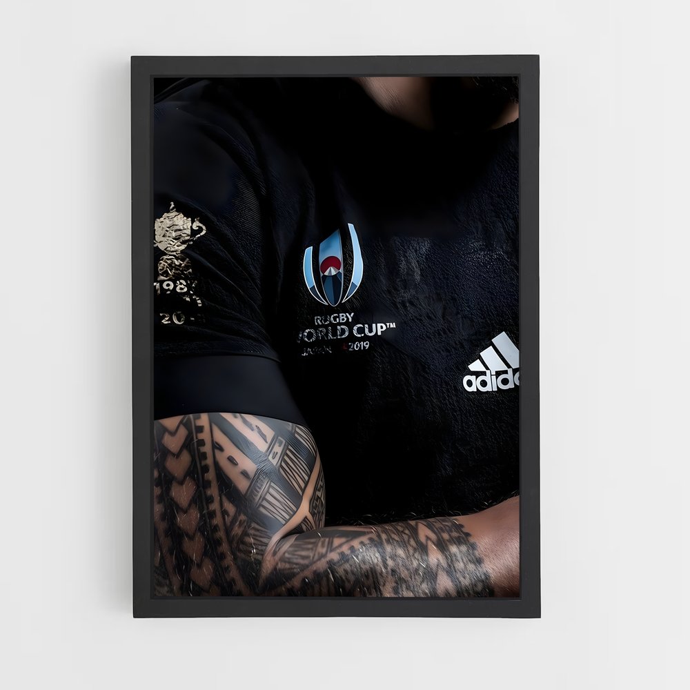 Poster Maillot All Blacks – affiche Rugby (vue 2)