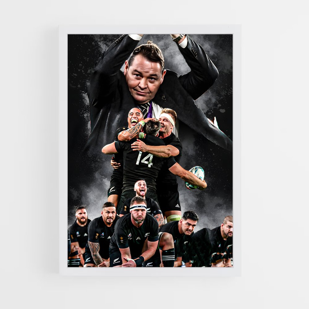Poster All Blacks Équipe – affiche Rugby (vue 3)