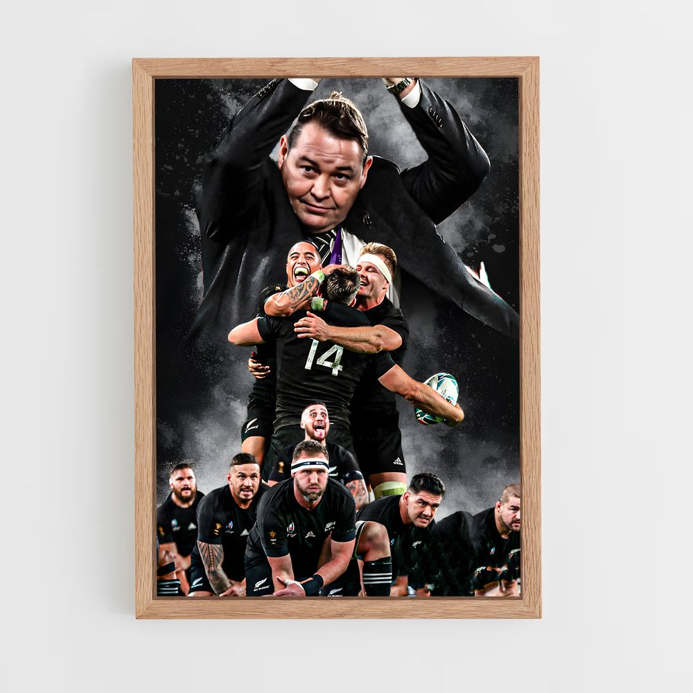 Poster All Blacks Équipe – affiche Rugby (vue 4)