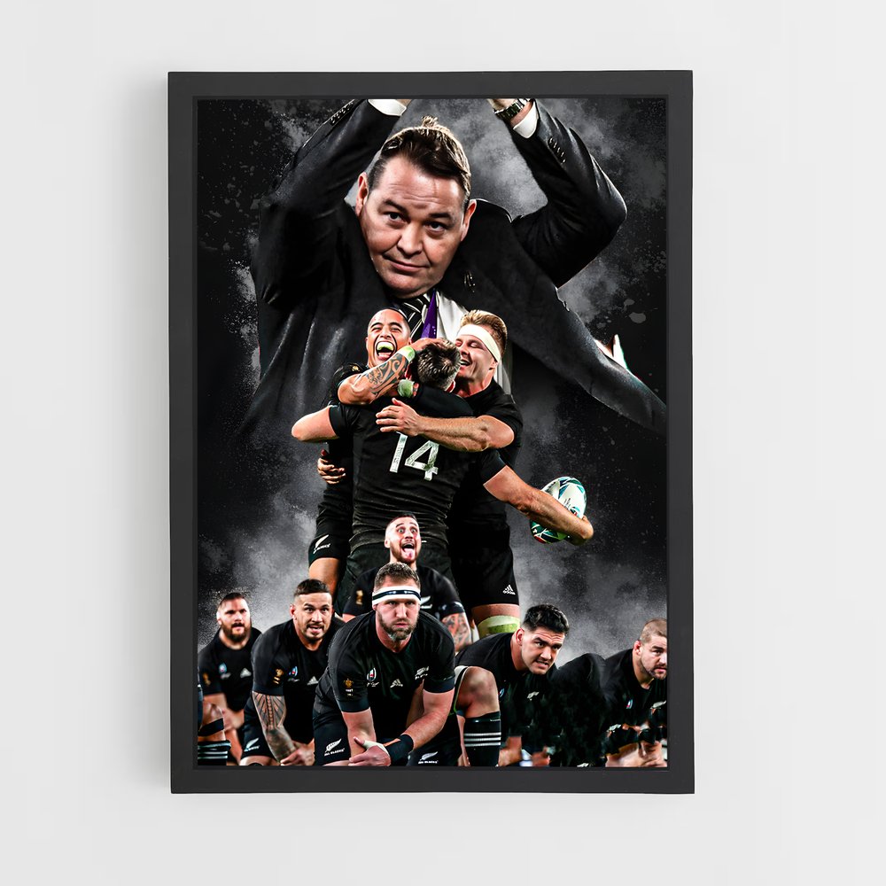 Poster All Blacks Équipe – affiche Rugby (vue 2)