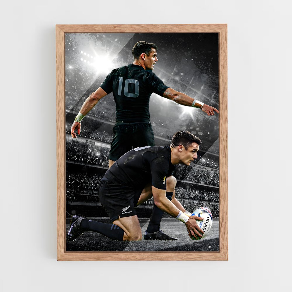 Poster Ballon All Blacks – affiche Rugby (vue 4)